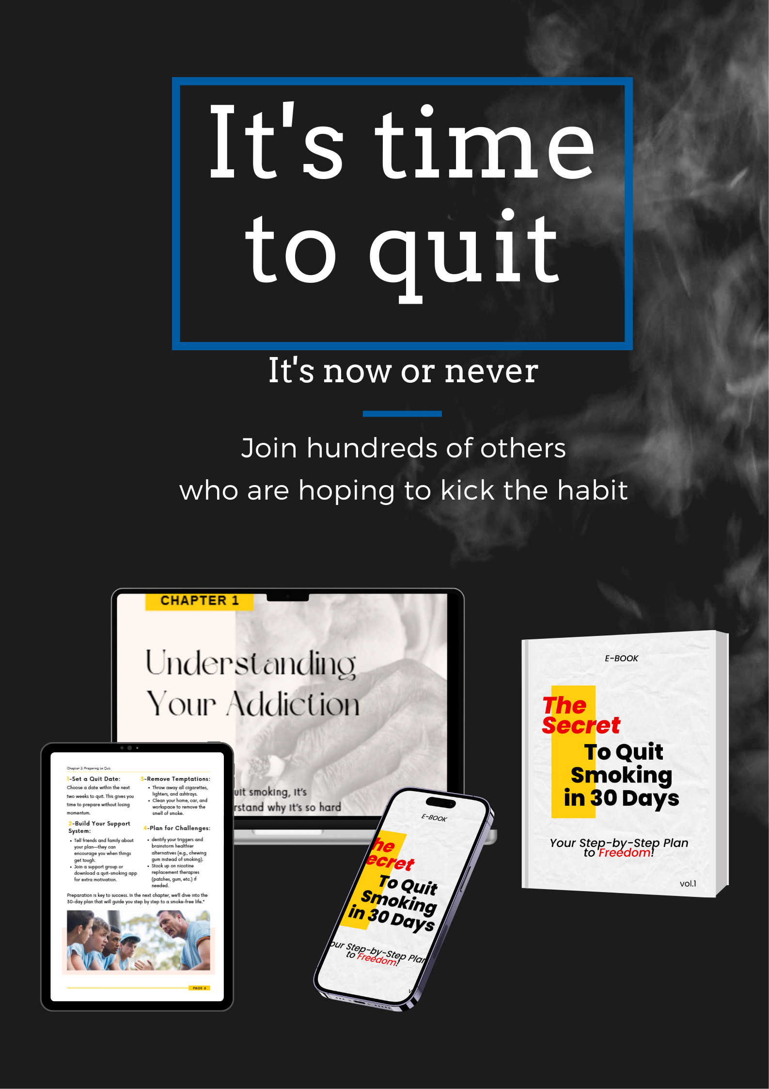 Black and Red World No Tobacco Day Poster
